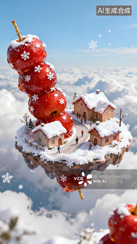 【AI数字艺术】哈尔滨东北雪乡旅游海报图片素材