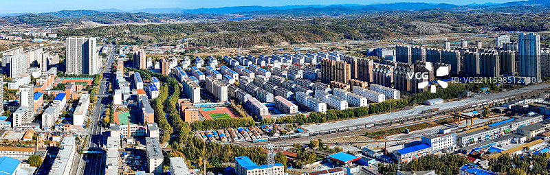 舒兰市 王家街 舒兰大街 森林公园 航拍图片素材