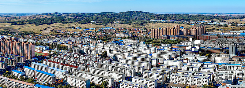 舒兰市 王家街 舒兰大街 森林公园 航拍图片素材