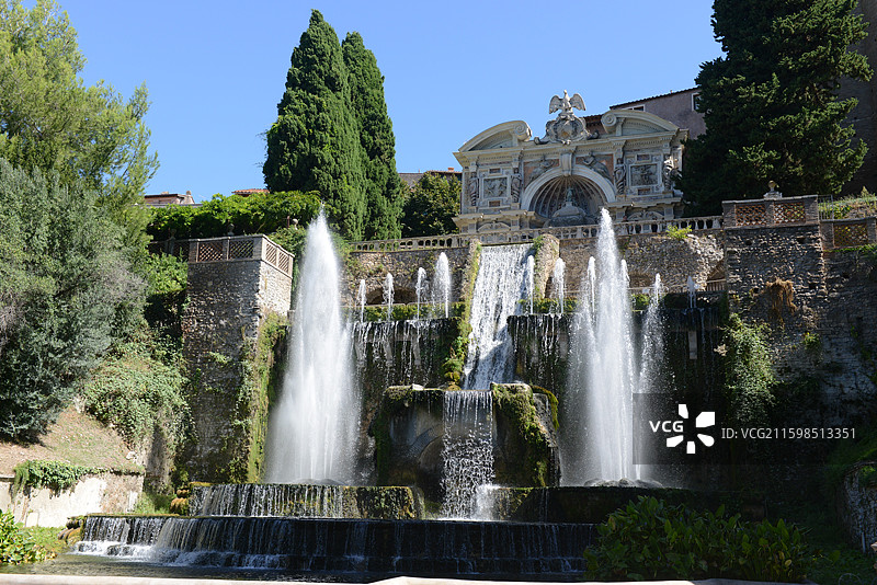 罗马埃斯特花园喷泉图片素材