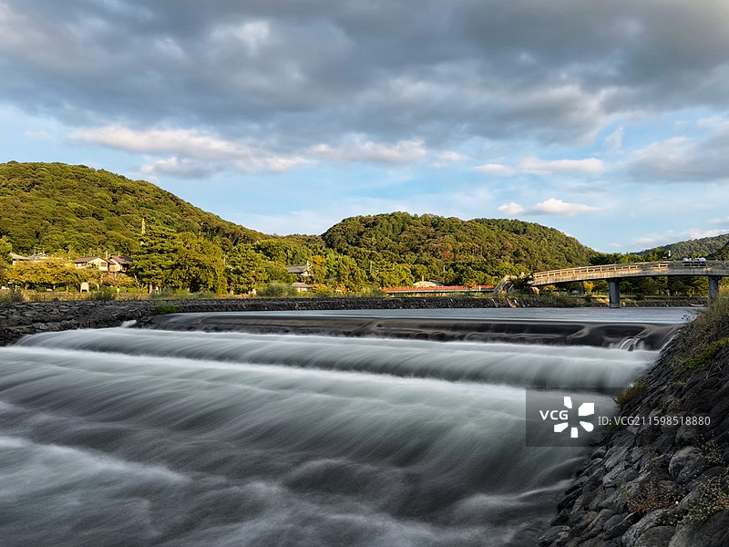 幽静的宇治川图片素材