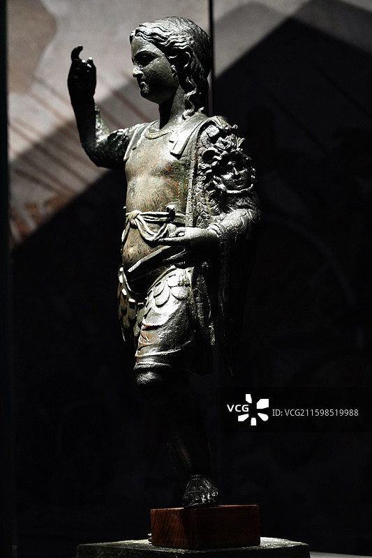 那不勒斯国家考古博物馆藏·公元1世纪·亚历山大大帝雕像图片素材