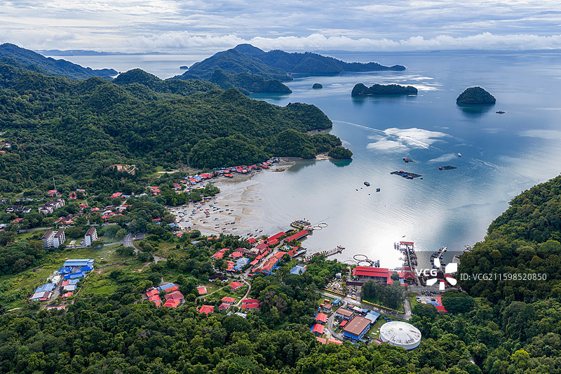 马来西亚兰卡威风景航拍图片素材