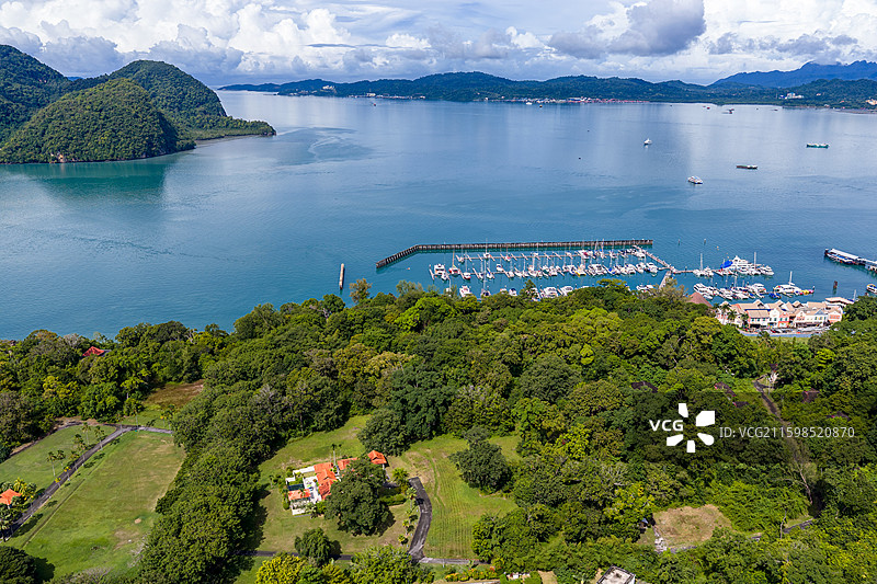 马来西亚兰卡威风景航拍图片素材