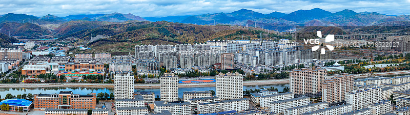 白山市 浑江区 北山公园 北安大街 浑江图片素材