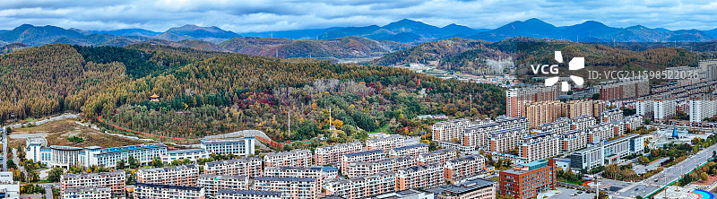 白山市 浑江区 北山公园 北安大街 浑江图片素材