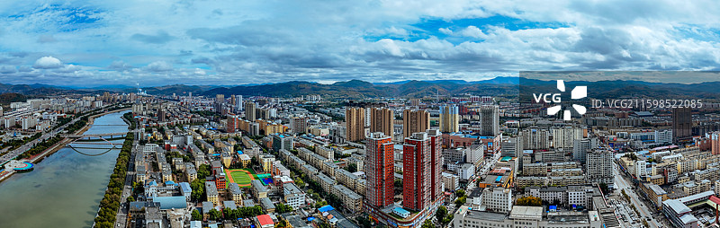 白山市 浑江区 北山公园 北安大街 浑江图片素材