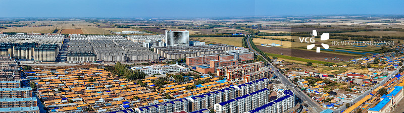 依安县 小西屯 德泽园 植物园 航拍图片素材