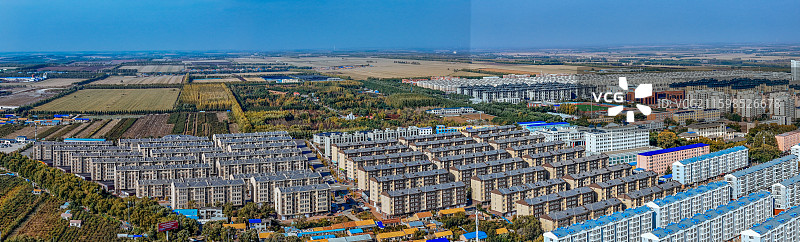 依安县 小西屯 德泽园 植物园 航拍图片素材