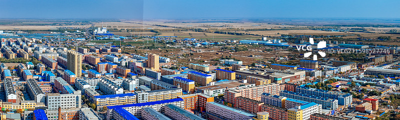 依安县 小西屯 德泽园 植物园 航拍图片素材