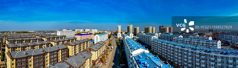 依安县 小西屯 德泽园 植物园 航拍图片素材