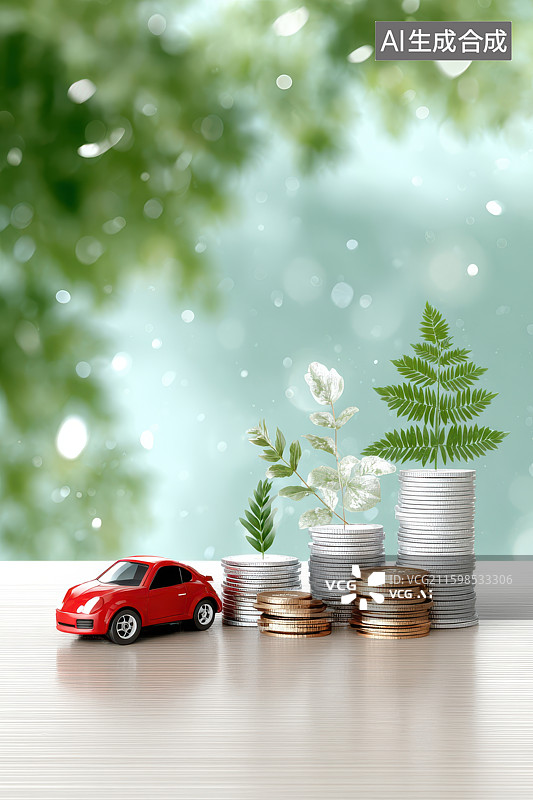 【AI数字艺术】汽车保险金融业务相关题材图片素材