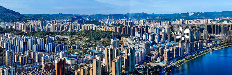 本溪市 明山区 枫叶广场 富虹商场 太子河 金山公园 航拍图片素材
