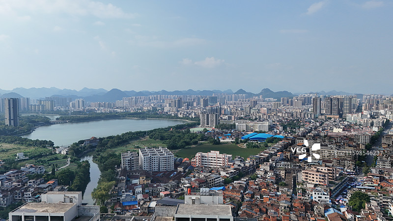 英德城市航拍图片素材