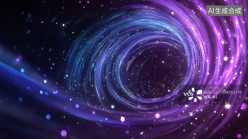 【AI数字艺术】现代未来派科幻背景免费照片与紫色霓虹灯3D渲染图片素材
