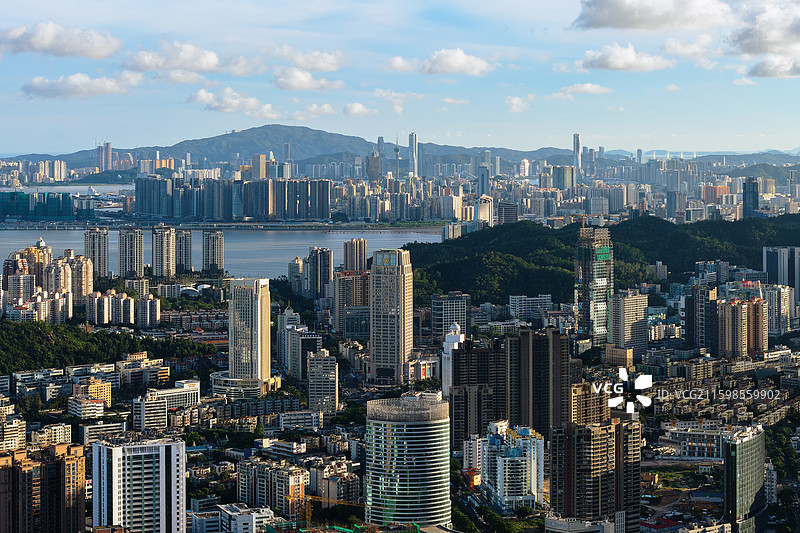 珠海澳门双城同框图片素材