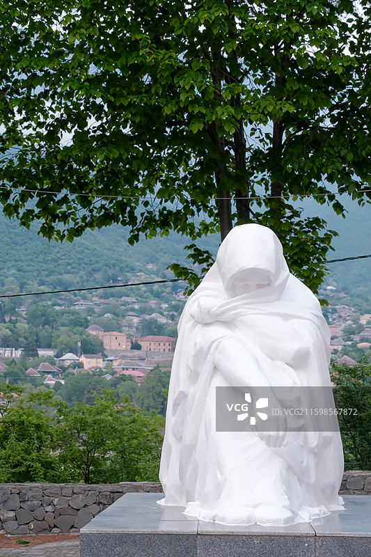 阿塞拜疆舍基小镇风光图片素材