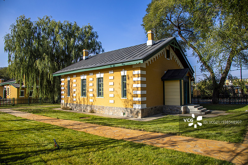 齐齐哈尔昂昂溪区罗西亚大街历史建筑图片素材