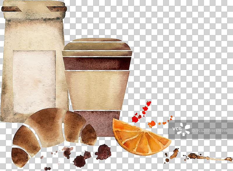 水彩手绘纸张构图图片素材