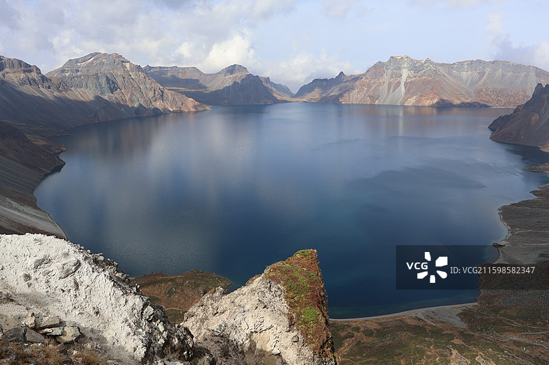 吉林-长白山南景区之变化多端的天池图片素材