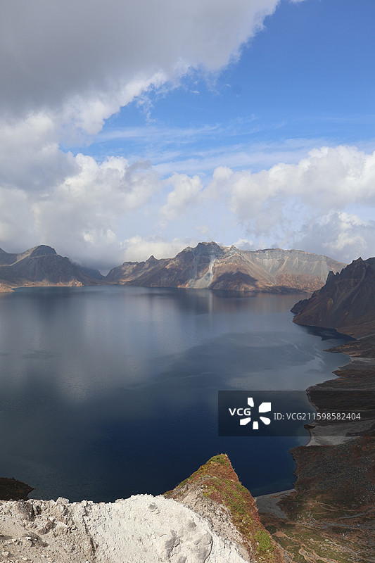 吉林-长白山南景区之变化多端的天池图片素材
