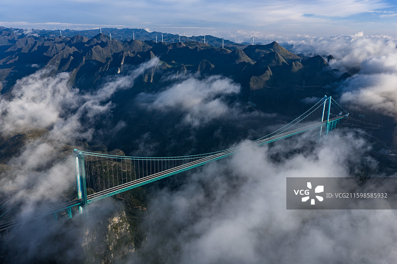 花江峡谷大桥图片素材