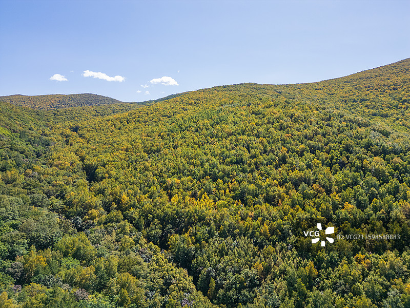 内蒙古赤峰喀喇沁旗砬子沟航拍图片素材