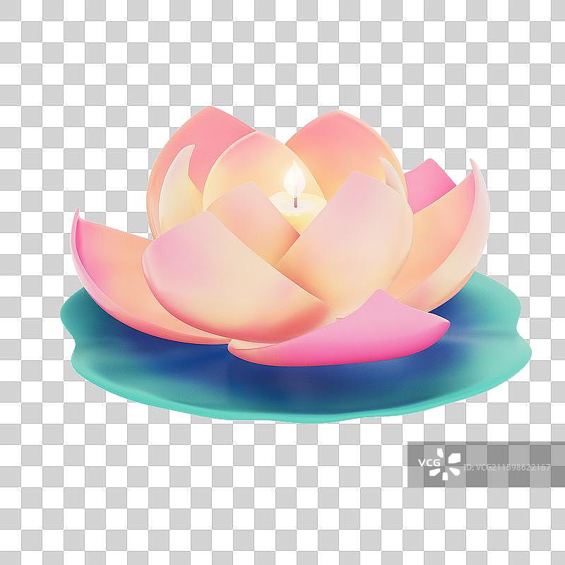 节日莲花灯图片素材