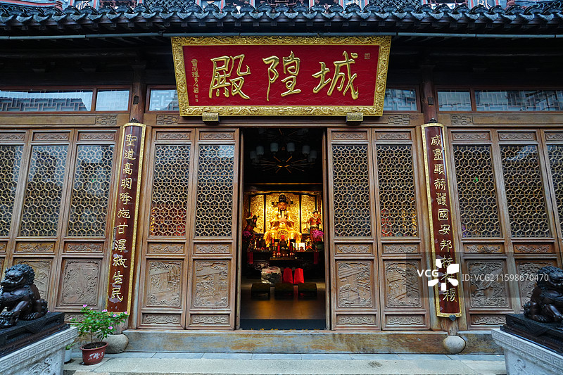 上海 川沙古镇 3A级景区 川沙城隍庙图片素材