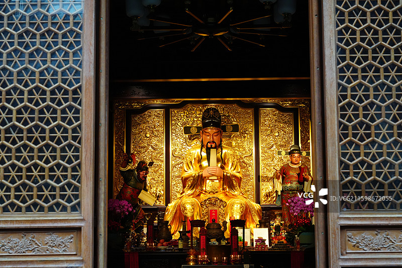 上海 川沙古镇 3A级景区 川沙城隍庙图片素材