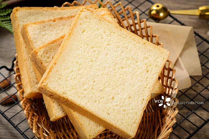 无糖吐司切片图片素材