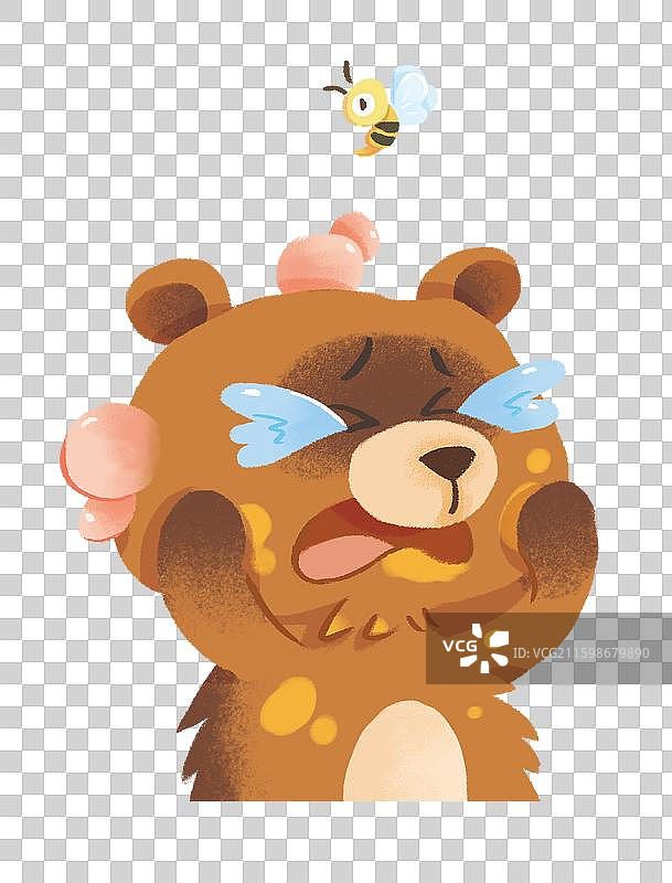 可爱萌系动物手绘狗熊头像图片素材