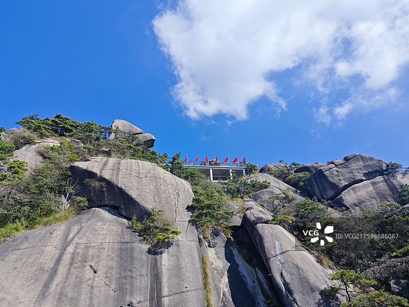 江西灵山蓝天白云图片素材