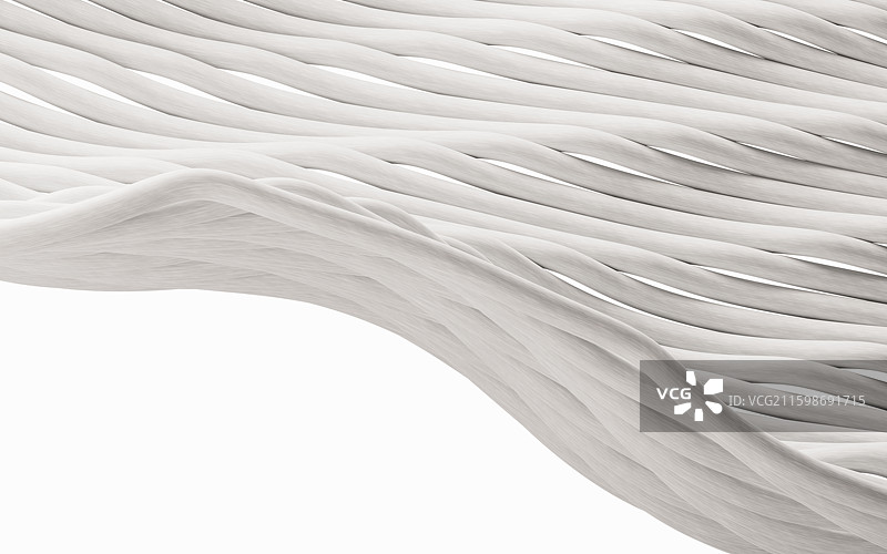 抽象编织布料曲线背景三维渲染图片素材