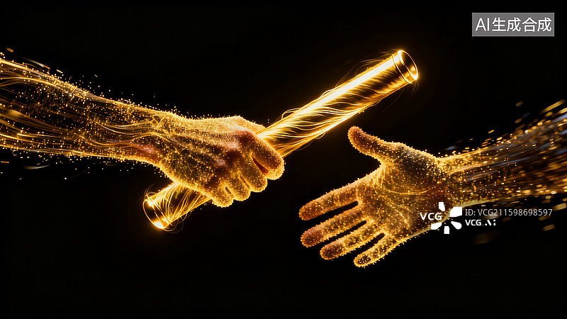 【AI数字艺术】接力接力棒传递图片素材