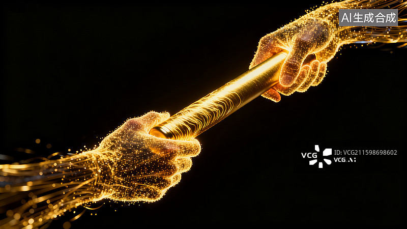 【AI数字艺术】接力接力棒传递图片素材