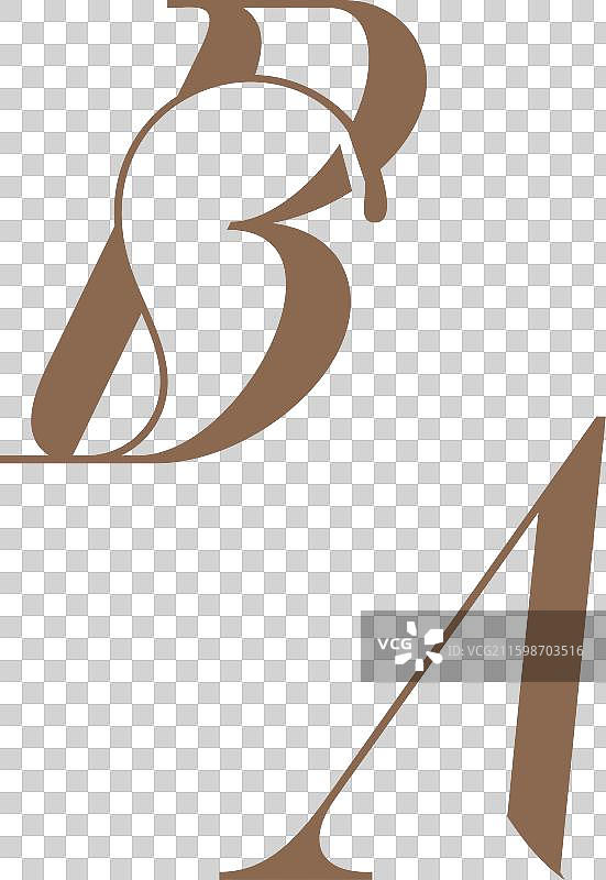 婚礼字母组合标志设计概念图片素材