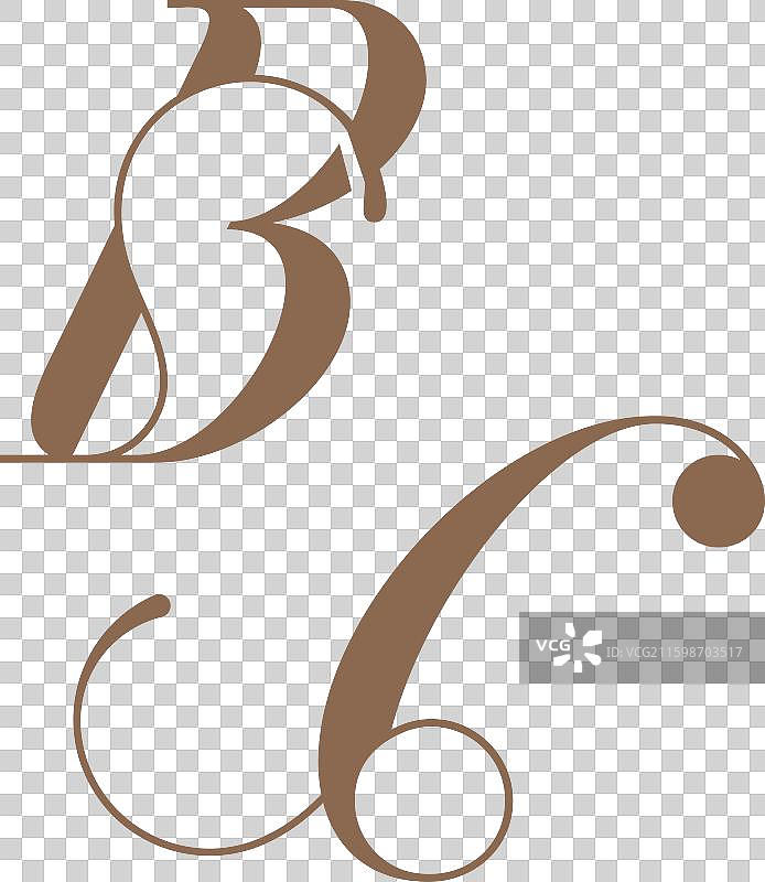 婚礼字母组合标志初始设计概念图片素材