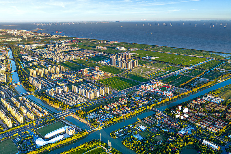 恒文御澜湾 中港一村 五四公路中港河 杭州湾北岸 上海奉贤蓝湾社区 临港奉贤生命蓝湾产业园图片素材