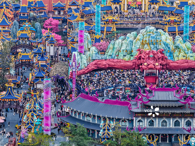 开封万岁山武侠城图片素材