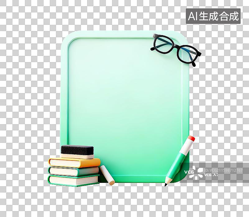 【AI数字艺术】文具黑标题栏标题框3d边框设计图片素材