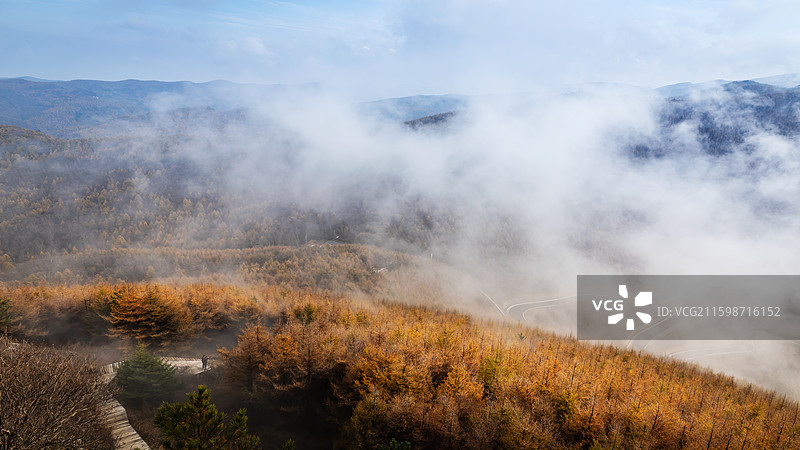 临汾霍州-七里峪深秋图片素材