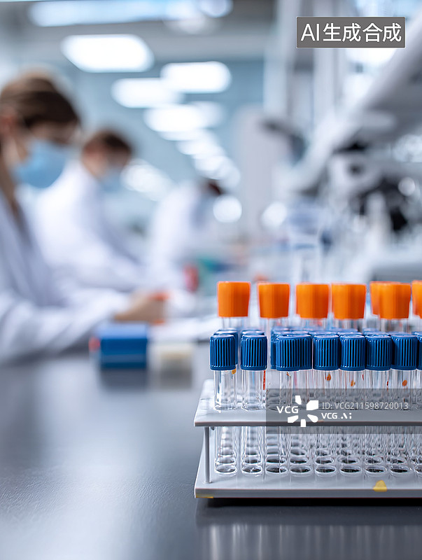 【AI数字艺术】实验室科研人员工作场景图片素材