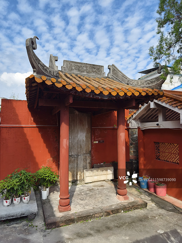 广西玉林北流市文庙古建筑图片素材