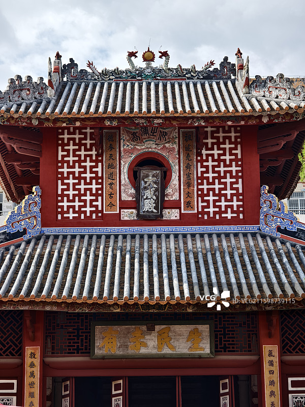 广西玉林北流市文庙古建筑图片素材