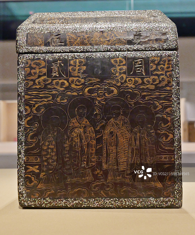 明 戗金凤凰纹经函  奈良国立博物馆藏图片素材