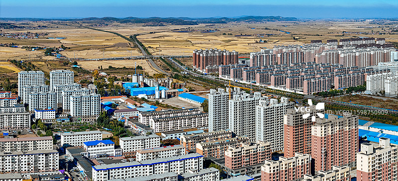 舒兰市 王家街 舒兰大街 森林公园 航拍图片素材