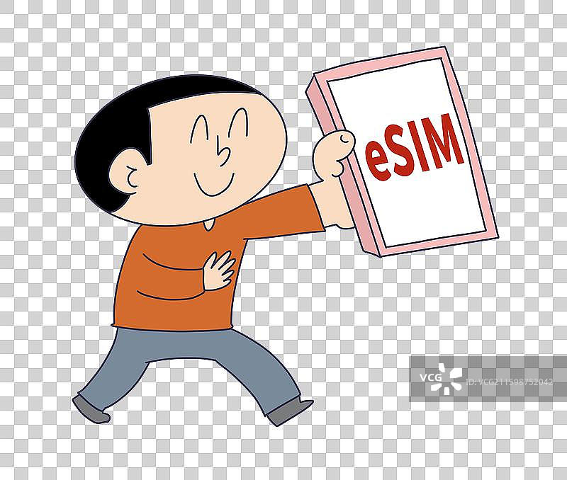 eSIM手机电信卡图片素材