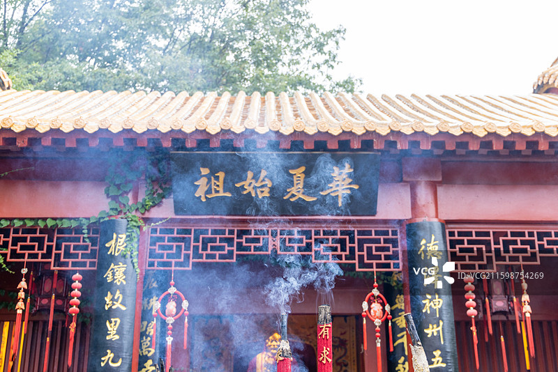 随州随县炎帝故里文化旅游区里的神农庙图片素材