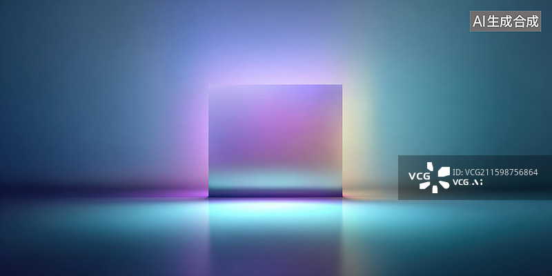 【AI数字艺术】充满活力的合成波风格霓虹网格渐变的背景复古未来主义蓝色粉色紫色白色怀旧独特美学图片素材